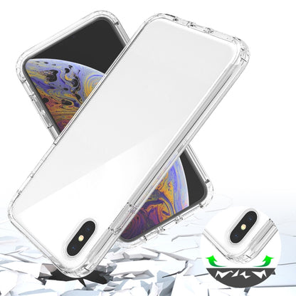 For iPhone XS Max Shockproof  High Transparency Two-color Gradual Change PC+TPU Candy Colors Protective Case(Black) - More iPhone Cases by buy2fix | Online Shopping UK | buy2fix