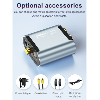 HW-25DA Digital to Analog Audio Converter(Grey) by buy2fix