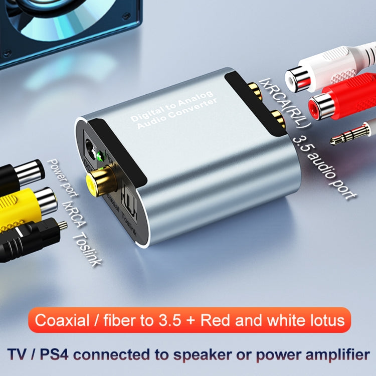 HW-25DA Digital to Analog Audio Converter(Grey) by buy2fix