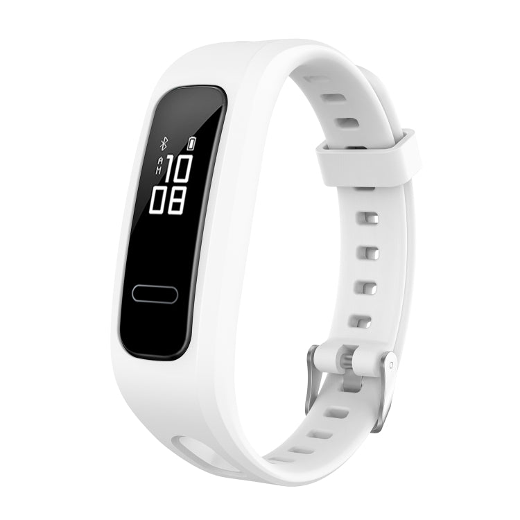 For Huawei Honor Band 4 Running Version / Band 3e Universal Silicone Watch Band(White) by buy2fix