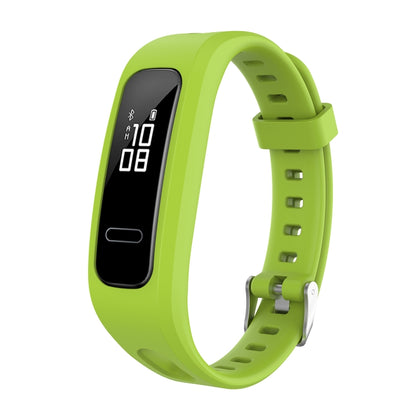 For Huawei Honor Band 4 Running Version / Band 3e Universal Silicone Watch Band(Lime Green) by buy2fix