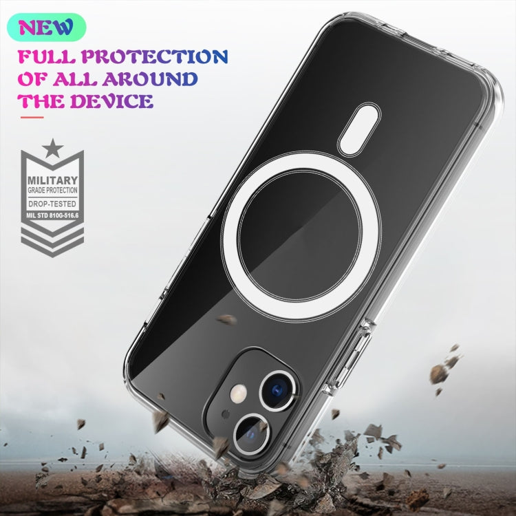 For iPhone X / XS Magsafe Case Simple Magnetic Ring All-inclusive Clear Crystal Acrylic PC +TPU Shockproof Case(Transparent) - More iPhone Cases by buy2fix | Online Shopping UK | buy2fix