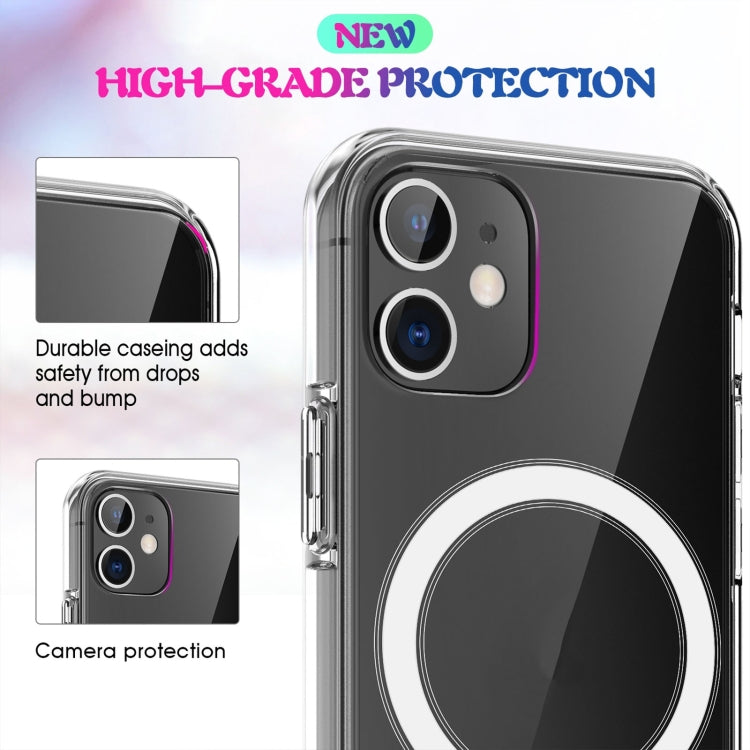 For iPhone X / XS Magsafe Case Simple Magnetic Ring All-inclusive Clear Crystal Acrylic PC +TPU Shockproof Case(Transparent) - More iPhone Cases by buy2fix | Online Shopping UK | buy2fix