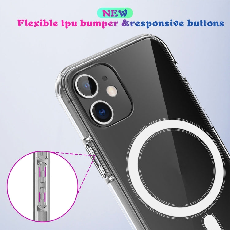 For iPhone X / XS Magsafe Case Simple Magnetic Ring All-inclusive Clear Crystal Acrylic PC +TPU Shockproof Case(Transparent) - More iPhone Cases by buy2fix | Online Shopping UK | buy2fix