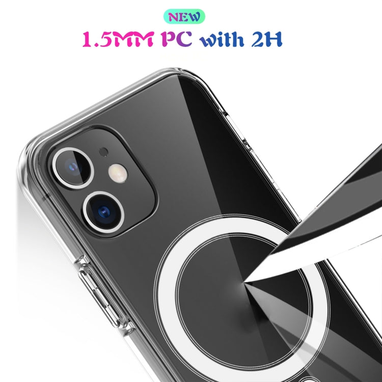 For iPhone X / XS Magsafe Case Simple Magnetic Ring All-inclusive Clear Crystal Acrylic PC +TPU Shockproof Case(Transparent) - More iPhone Cases by buy2fix | Online Shopping UK | buy2fix