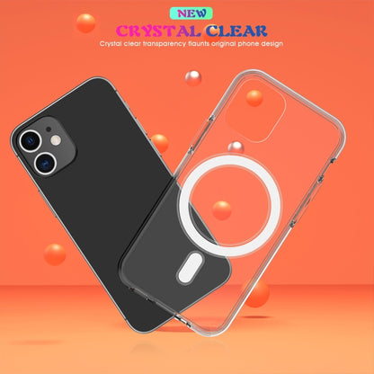 For iPhone X / XS Magsafe Case Simple Magnetic Ring All-inclusive Clear Crystal Acrylic PC +TPU Shockproof Case(Transparent) - More iPhone Cases by buy2fix | Online Shopping UK | buy2fix
