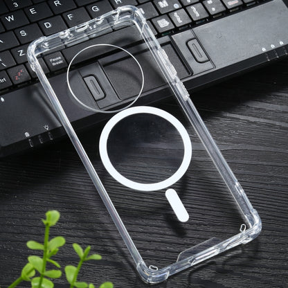 For Huawei Mate 40 Magsafe Case Clear Four-corner Airbag Shockproof PC + TPU Case with Magnetic(Transparent) - Huawei Cases by buy2fix | Online Shopping UK | buy2fix