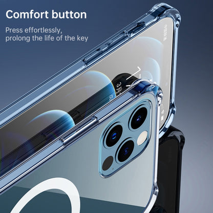 For Huawei P40 Magsafe Case Clear Four-corner Airbag Shockproof PC + TPU Case with Magnetic(Transparent) by buy2fix