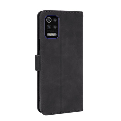 For LG K52 / K62 Solid Color Skin Feel Magnetic Buckle Horizontal Flip Calf Texture PU Leather Case with Holder & Card Slots & Wallet(Black) - LG Cases by buy2fix | Online Shopping UK | buy2fix
