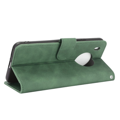 For Huawei Y9a Solid Color Skin Feel Magnetic Buckle Horizontal Flip Calf Texture PU Leather Case with Holder & Card Slots & Wallet(Green) - Huawei Cases by buy2fix | Online Shopping UK | buy2fix