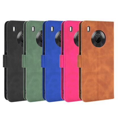 For Huawei Y9a Solid Color Skin Feel Magnetic Buckle Horizontal Flip Calf Texture PU Leather Case with Holder & Card Slots & Wallet(Green) - Huawei Cases by buy2fix | Online Shopping UK | buy2fix