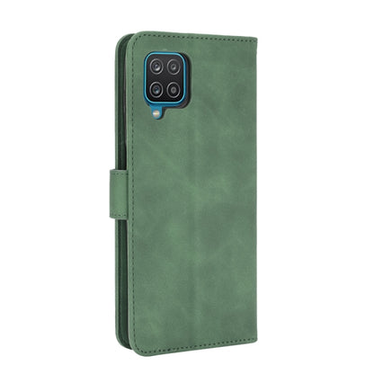 For Samsung Galaxy A12 / M12 / F12 Solid Color Skin Feel Magnetic Buckle Horizontal Flip Calf Texture PU Leather Case with Holder & Card Slots & Wallet(Green) by buy2fix
