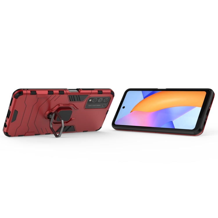 For Huawei Honor 10X Lite PC + TPU Shockproof Protective Case with Magnetic Ring Holder(Red) - Honor Cases by buy2fix | Online Shopping UK | buy2fix