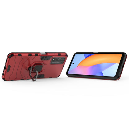 For Huawei Honor 10X Lite PC + TPU Shockproof Protective Case with Magnetic Ring Holder(Red) - Honor Cases by buy2fix | Online Shopping UK | buy2fix