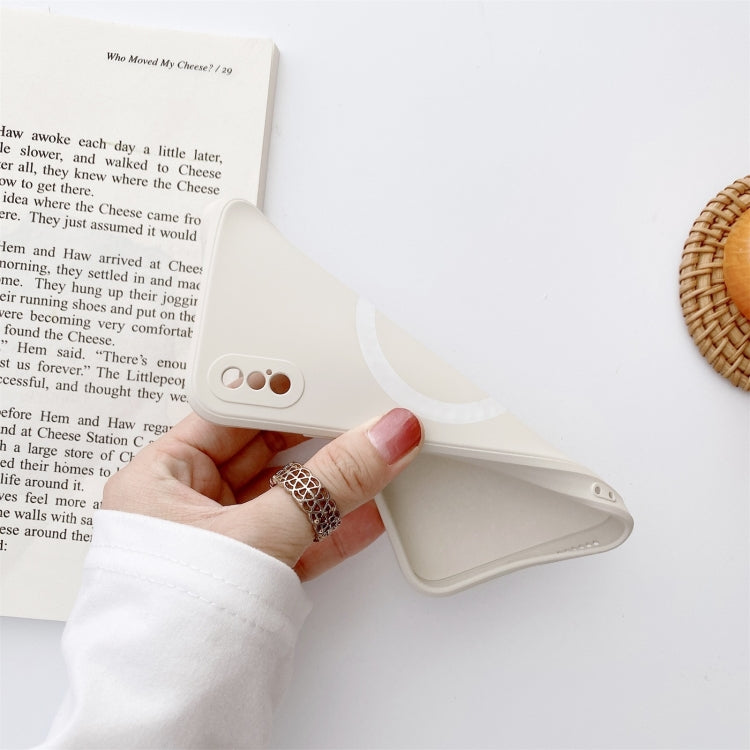 For iPhone XS Max Liquid Silicone Full Coverage Shockproof Magsafe Case(Black) - More iPhone Cases by buy2fix | Online Shopping UK | buy2fix