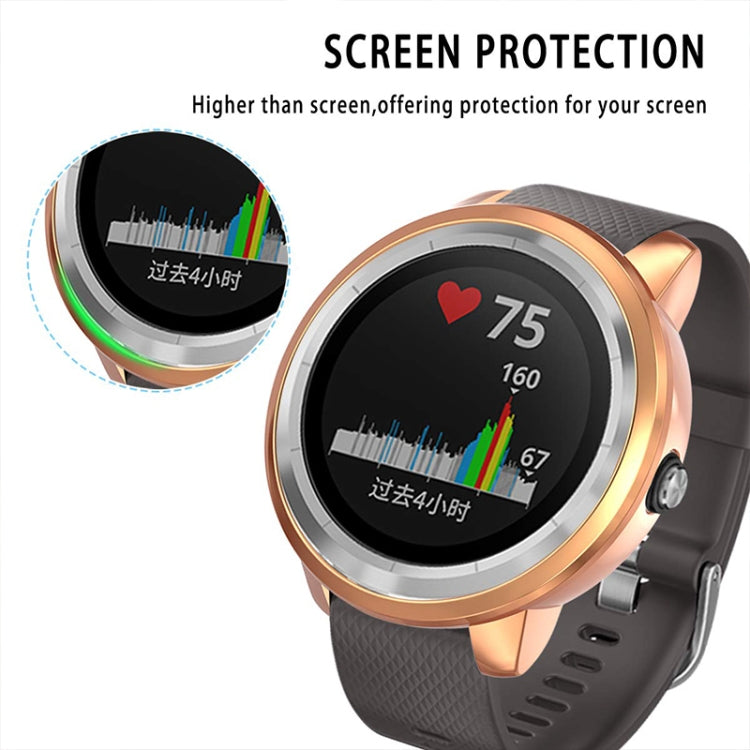 For Garmin Vivoactive 3 TPU Protective Case(Rose Gold) - Watch Cases by buy2fix | Online Shopping UK | buy2fix