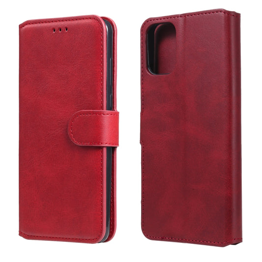 For Motorola Moto G9 Plus Classic Calf Texture PU + TPU Horizontal Flip Leather Case, with Holder & Card Slots & Wallet(Red) - Motorola Cases by buy2fix | Online Shopping UK | buy2fix