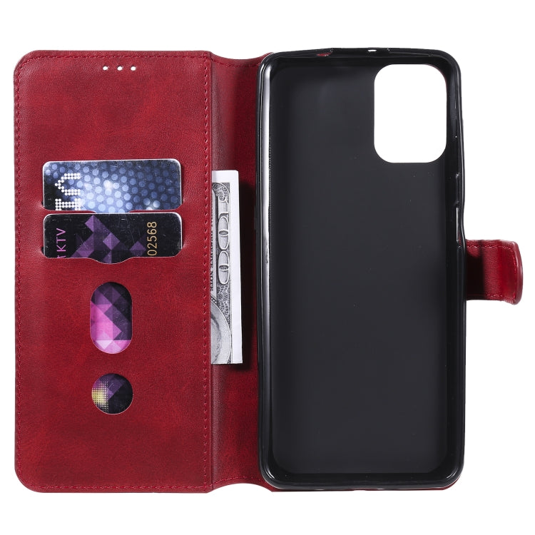 For Motorola Moto G9 Plus Classic Calf Texture PU + TPU Horizontal Flip Leather Case, with Holder & Card Slots & Wallet(Red) - Motorola Cases by buy2fix | Online Shopping UK | buy2fix