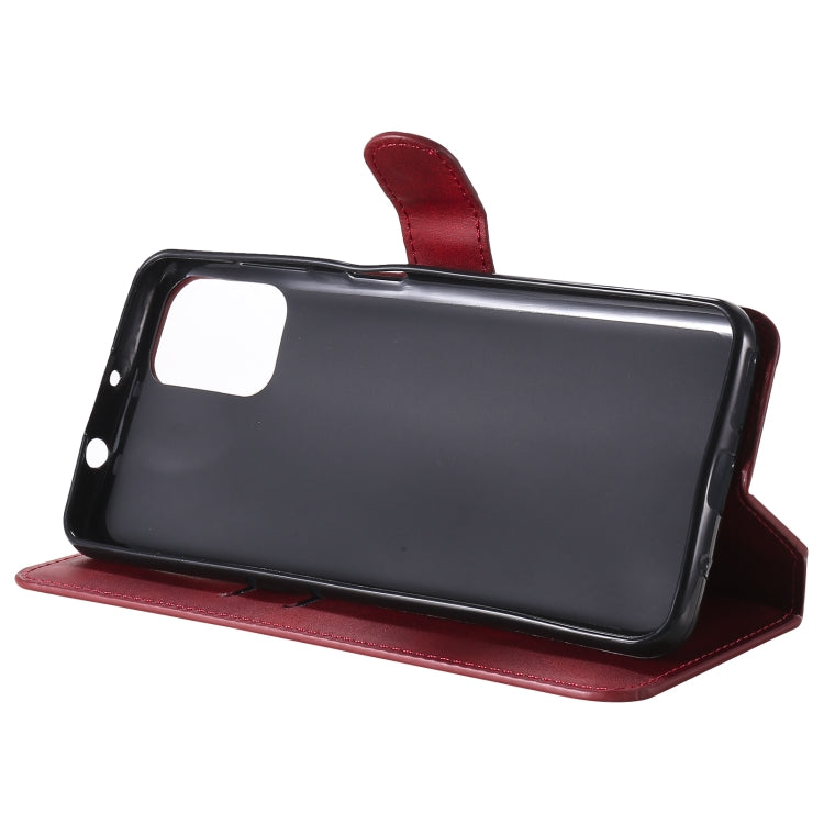 For Motorola Moto G9 Plus Classic Calf Texture PU + TPU Horizontal Flip Leather Case, with Holder & Card Slots & Wallet(Red) - Motorola Cases by buy2fix | Online Shopping UK | buy2fix