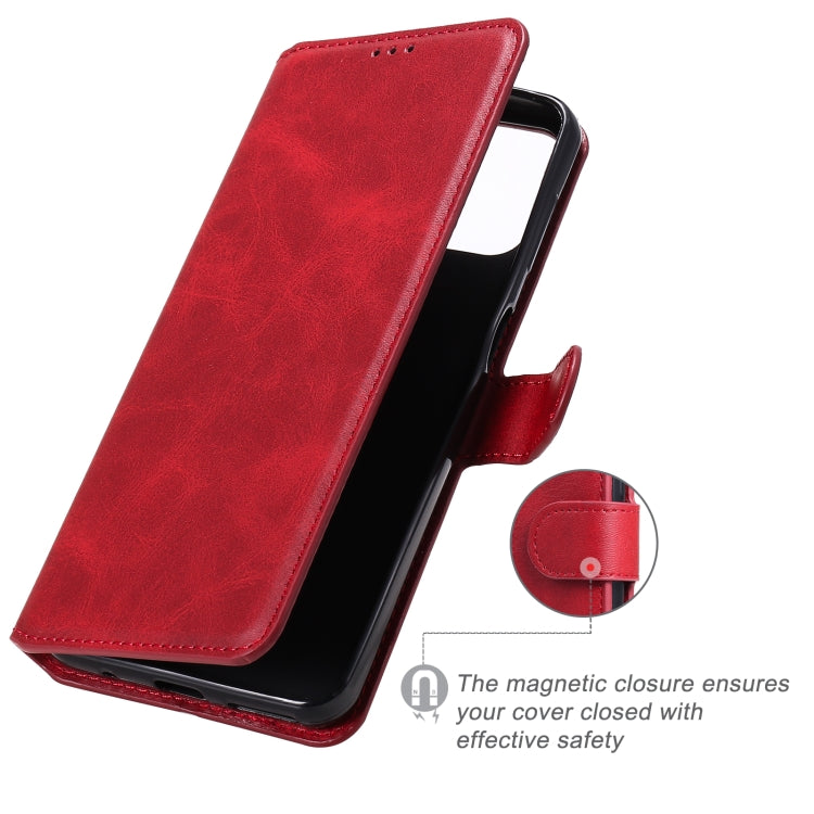 For Motorola Moto G9 Plus Classic Calf Texture PU + TPU Horizontal Flip Leather Case, with Holder & Card Slots & Wallet(Red) - Motorola Cases by buy2fix | Online Shopping UK | buy2fix