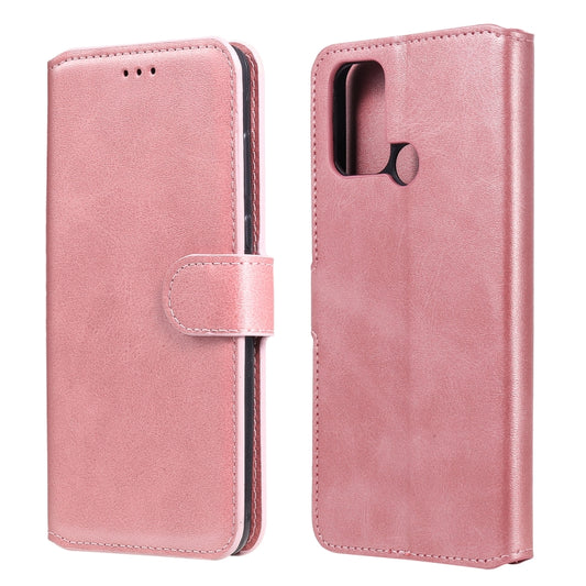 For OPPO Realme 7i / C17 Classic Calf Texture PU + TPU Horizontal Flip Leather Case, with Holder & Card Slots & Wallet(Rose Gold) - Realme Cases by buy2fix | Online Shopping UK | buy2fix