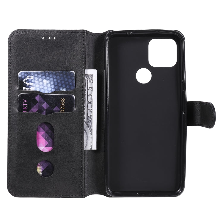 For Google Pixel 5 XL / Pixel 4a 5G Classic Calf Texture PU + TPU Horizontal Flip Leather Case, with Holder & Card Slots & Wallet(Black) - Google Cases by buy2fix | Online Shopping UK | buy2fix