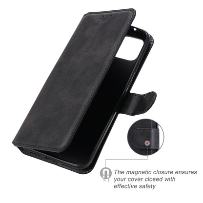 For Google Pixel 5 XL / Pixel 4a 5G Classic Calf Texture PU + TPU Horizontal Flip Leather Case, with Holder & Card Slots & Wallet(Black) - Google Cases by buy2fix | Online Shopping UK | buy2fix