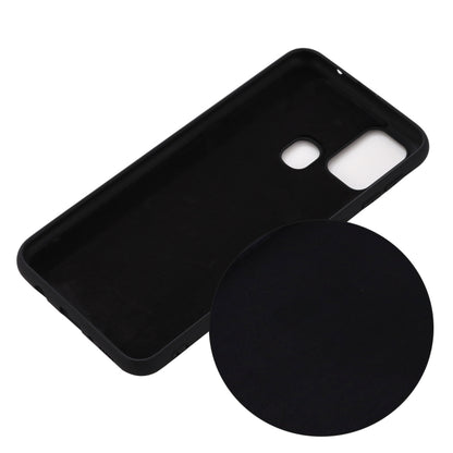 For Motorola Moto G9 Power Pure Color Liquid Silicone Shockproof Full Coverage Case(Black) by buy2fix