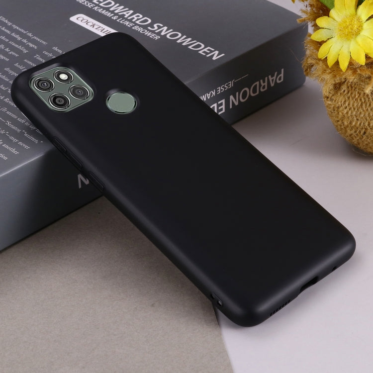 For Motorola Moto G9 Power Pure Color Liquid Silicone Shockproof Full Coverage Case(Black) by buy2fix