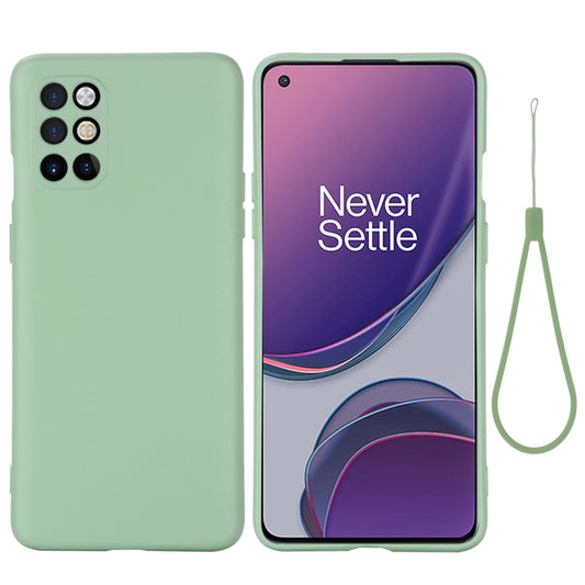 For OnePlus 8T / 8T+ 5G Pure Color Liquid Silicone Shockproof Full Coverage Case(Green) - OnePlus Cases by buy2fix | Online Shopping UK | buy2fix
