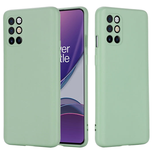 For OnePlus 8T / 8T+ 5G Pure Color Liquid Silicone Shockproof Full Coverage Case(Green) - OnePlus Cases by buy2fix | Online Shopping UK | buy2fix