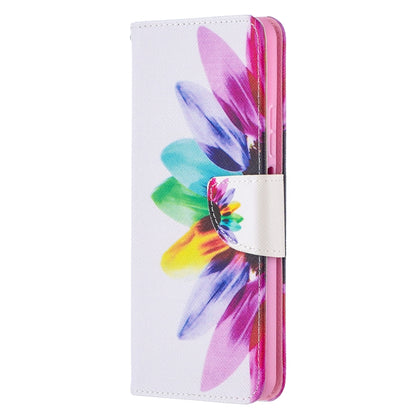 For Huawei P smart 2021 / Y7a Colored Drawing Pattern Horizontal Flip Leather Case with Holder & Card Slots & Wallet(Sun Flower) - Huawei Cases by buy2fix | Online Shopping UK | buy2fix