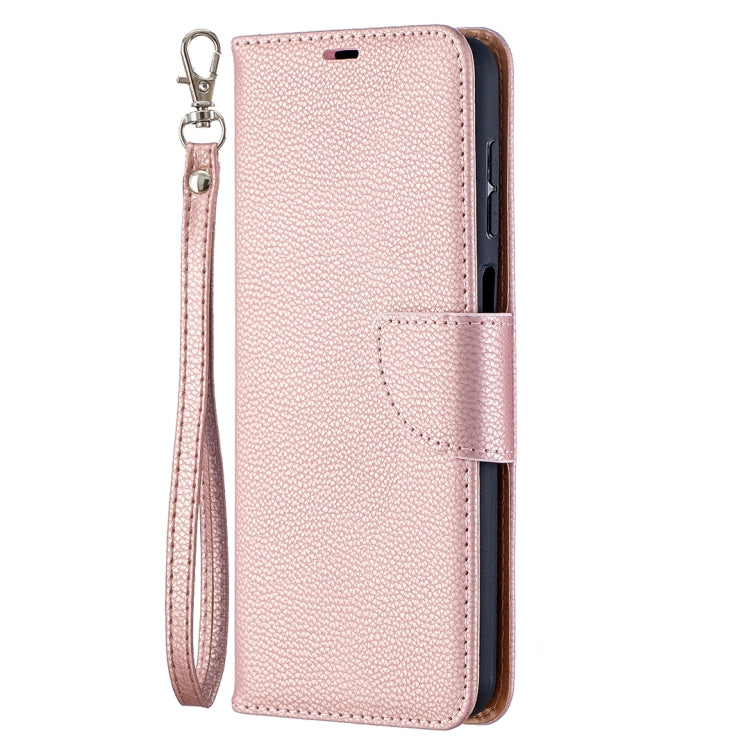 For Samsung Galaxy A12 Litchi Texture Pure Color Horizontal Flip PU Leather Case with Holder & Card Slots & Wallet & Lanyard(Rose Gold) by buy2fix