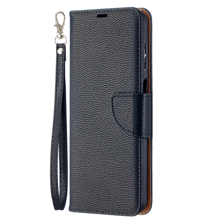 For Samsung Galaxy A12 Litchi Texture Pure Color Horizontal Flip PU Leather Case with Holder & Card Slots & Wallet & Lanyard(Black) by buy2fix
