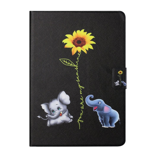 For Huawei Honor Pad 6 / X6 & Enjoy 2 & MatePad T10 / T10S Colored Drawing Horizontal Flip Leather Case with Holder & Card Slots(Elephant) - Honor by buy2fix | Online Shopping UK | buy2fix