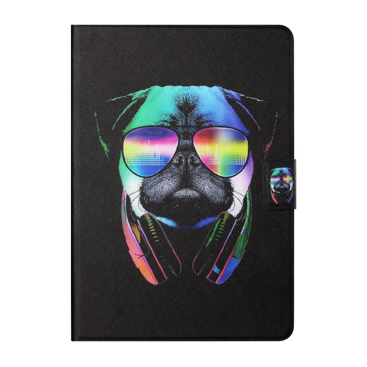 For Samsung Galaxy Tab S6 Lite P610/P615 Colored Drawing Horizontal Flip Leather Case with Holder & Card Slots(Eye Dog) - Tab S6 Lite P610 / P615 by buy2fix | Online Shopping UK | buy2fix
