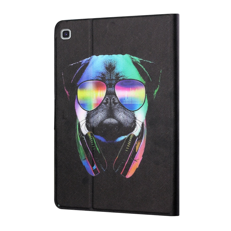 For Samsung Galaxy Tab S6 Lite P610/P615 Colored Drawing Horizontal Flip Leather Case with Holder & Card Slots(Eye Dog) - Tab S6 Lite P610 / P615 by buy2fix | Online Shopping UK | buy2fix