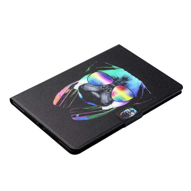 For Samsung Galaxy Tab S6 Lite P610/P615 Colored Drawing Horizontal Flip Leather Case with Holder & Card Slots(Eye Dog) - Tab S6 Lite P610 / P615 by buy2fix | Online Shopping UK | buy2fix