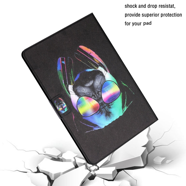 For Samsung Galaxy Tab S6 Lite P610/P615 Colored Drawing Horizontal Flip Leather Case with Holder & Card Slots(Eye Dog) - Tab S6 Lite P610 / P615 by buy2fix | Online Shopping UK | buy2fix