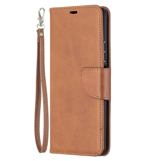 For Huawei P smart 2021 / Y7a Retro Lambskin Texture Pure Color Horizontal Flip PU Leather Case with Holder & Card Slots & Wallet & Lanyard(Brown) - Huawei Cases by buy2fix | Online Shopping UK | buy2fix