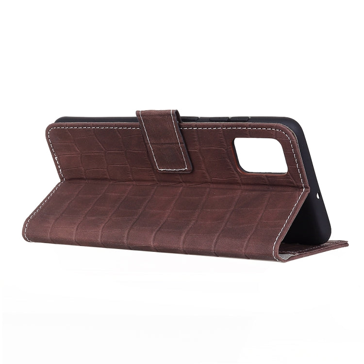 For Samsung Galaxy A02s Crocodile Texture Horizontal Flip Leather Case with Holder & Card Slots & Wallet(Brown) by buy2fix