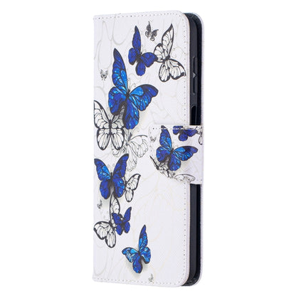 For Samsung Galaxy A12 Colored Drawing Pattern Horizontal Flip Leather Case with Holder & Card Slots & Wallet(Butterfly Swarm) by buy2fix