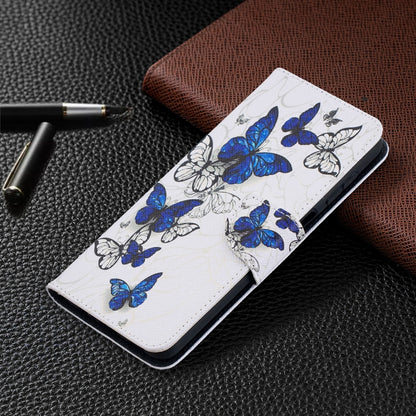 For Samsung Galaxy A12 Colored Drawing Pattern Horizontal Flip Leather Case with Holder & Card Slots & Wallet(Butterfly Swarm) by buy2fix