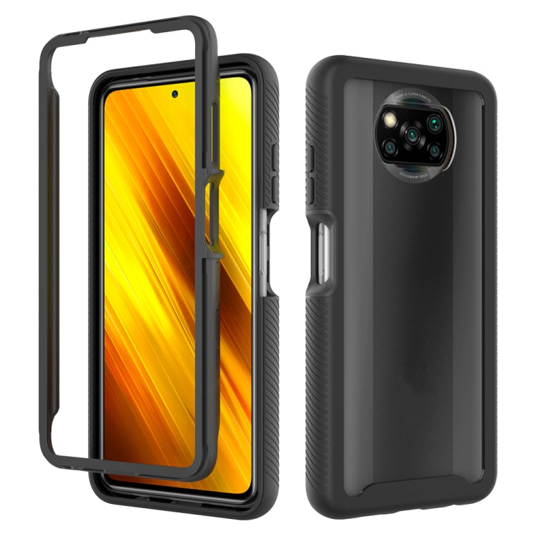 For Xiaomi Poco X3 NFC Starry Sky Solid Color Series Shockproof PC + TPU Protective Case(Black) by buy2fix