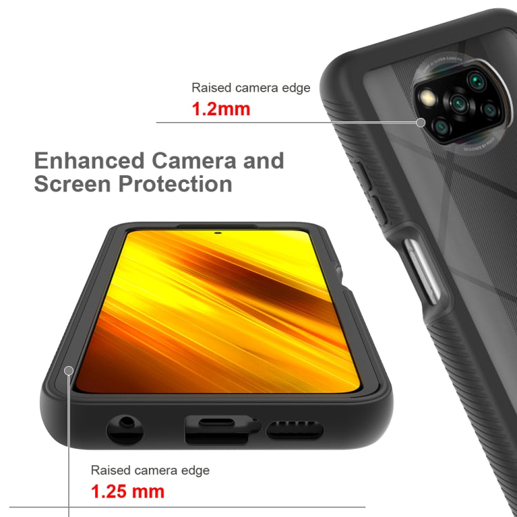 For Xiaomi Poco X3 NFC Starry Sky Solid Color Series Shockproof PC + TPU Protective Case(Black) by buy2fix