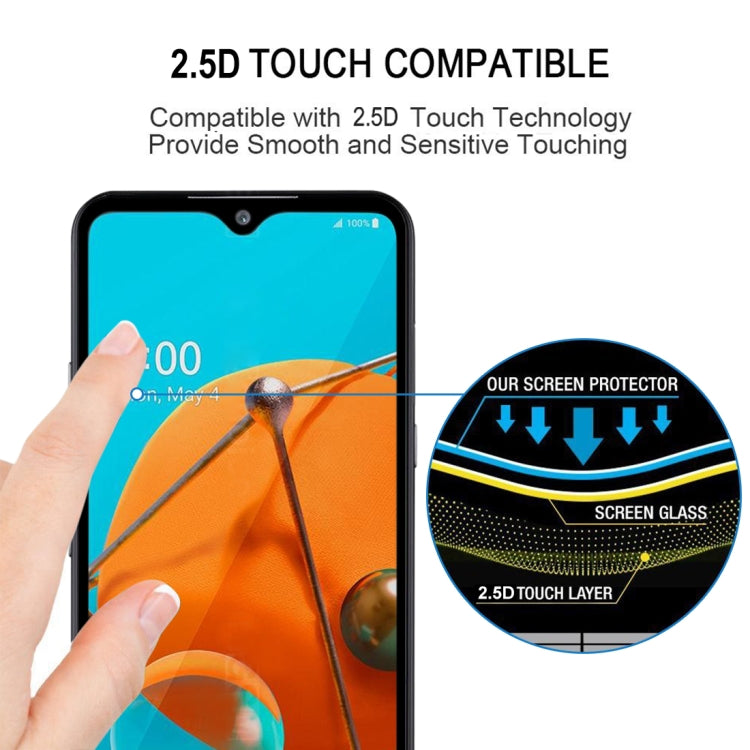For  LG K51 Full Glue Full Screen Tempered Glass Film - LG Tempered Glass by buy2fix | Online Shopping UK | buy2fix