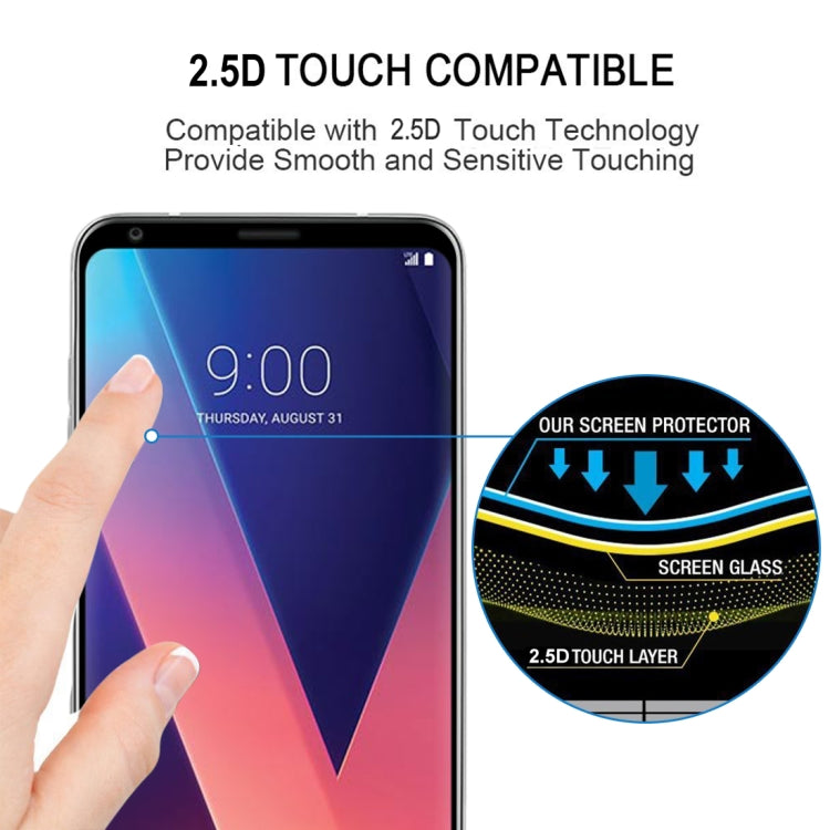 For LG V30 Full Glue Full Screen Tempered Glass Film - LG Tempered Glass by buy2fix | Online Shopping UK | buy2fix