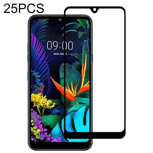 For LG K50 25 PCS Full Glue Full Screen Tempered Glass Film - LG Tempered Glass by buy2fix | Online Shopping UK | buy2fix