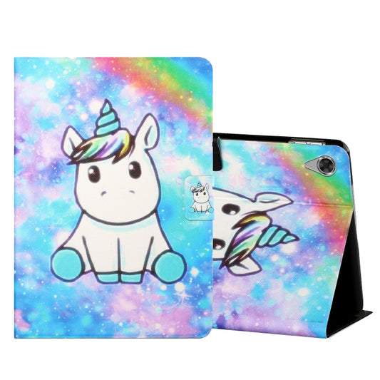 For Lenovo Tab M10 HD 2nd Gen TB-X306X Colored Drawing Horizontal Flip Leather Case with Holder & Card Slots & Sleep / Wake-up Function(Unicorn) - Lenovo by buy2fix | Online Shopping UK | buy2fix