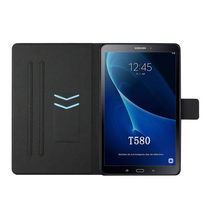 For Samsung Galaxy Tab A 10.1 T580/T585 (2016) Colored Drawing Horizontal Flip Leather Case with Holder & Card Slots & Sleep / Wake-up Function(Butterfly Cat) - Tab A 10.1 by buy2fix | Online Shopping UK | buy2fix